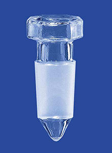 Tapón hexagonal - LENZ Laborglas GmbH & Co. KG - macho / de vidrio / para cristalería de laboratorio