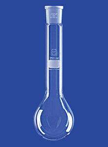 Matraz tipo Kjeldahl - 50 - 1 000 ml - LENZ Laborglas GmbH & Co. KG - de vidrio borosilicato / para titulación
