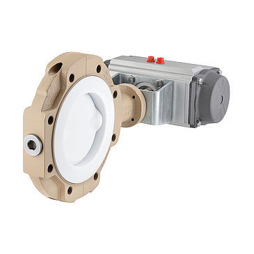 Válvula de mariposa - BR 10e - Pfeiffer Chemie-Armaturenbau GmbH - neumática / de control / para agua glicolada