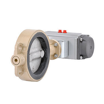 Válvula de mariposa - BR 11e - Pfeiffer Chemie-Armaturenbau GmbH - neumática / de control / con doble brida