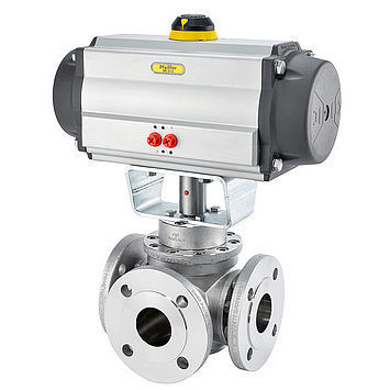 Válvula de bola - BR 26 - Pfeiffer Chemie-Armaturenbau GmbH - neumática / de control / de mezcla