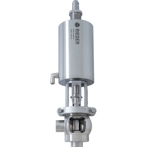 Válvula de exceso de caudal de soldar - E8 - Gebr. Rieger GmbH + Co. KG - sanitario / de acero inoxidable