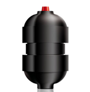 Acumulador de membrana - APV series - SAIP S.R.L. - de nitrógeno / de plástico / con membrana intercambiable