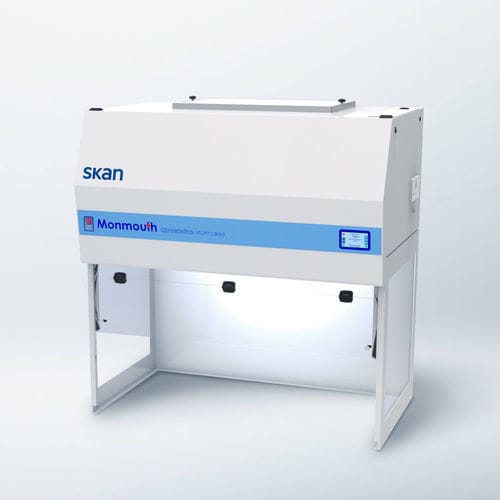 Banco de trabajo de acero inoxidable - VLFT series - SKAN AG - para sala blanca