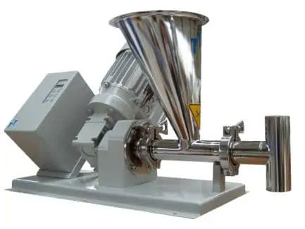 Alimentador dosificador monotornillo - ED 40 Q - Three-Tec GmbH - en línea / para granulados / para tolva