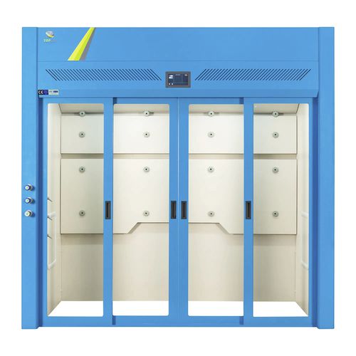 Armario de extracción de humos - FH WI series - TopAir Systems - de suelo / con puerta / de metal