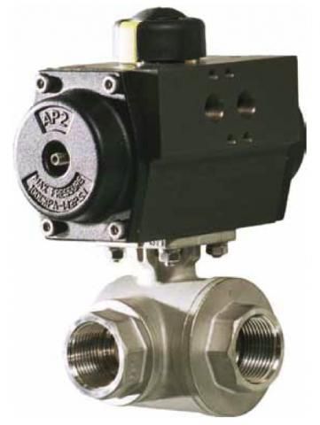Válvula de bola - A35 - Vapo Techniek B.V. - con actuador eléctrico / con control neumático / con bridas de montaje