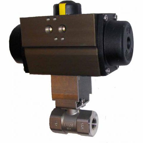 Válvula de bola - S24 - Vapo Techniek B.V. - con actuador eléctrico / con control neumático / hembra