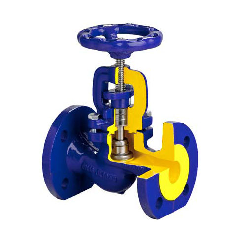 Válvula de globo - 215 - VARIMEX-VALVES Poland Sp.z.o.o. - con volante / para agua / con brida