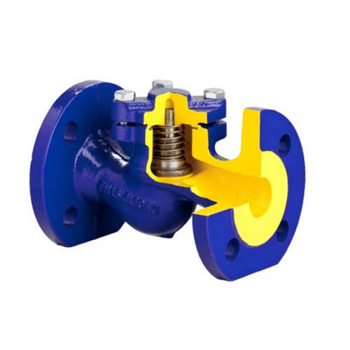 Válvula de retención de globo - 287 - VARIMEX-VALVES Poland Sp.z.o.o. - para agua / con brida / de hierro fundido