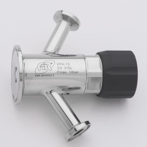Válvula de toma de muestras - VPA - AERRE INOX Srl - de membrana / con control neumático / para vapor