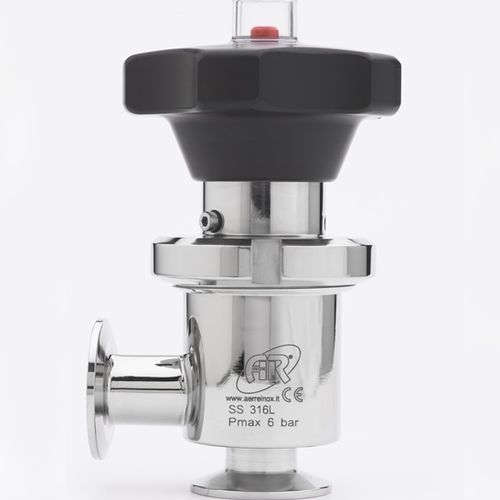 Válvula de membrana - VAL - AERRE INOX Srl - neumática / para bebida / en línea