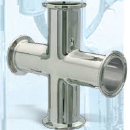 Racor neumático - 9MP - AERRE INOX Srl - con brida / en cruz / de acero inoxidable