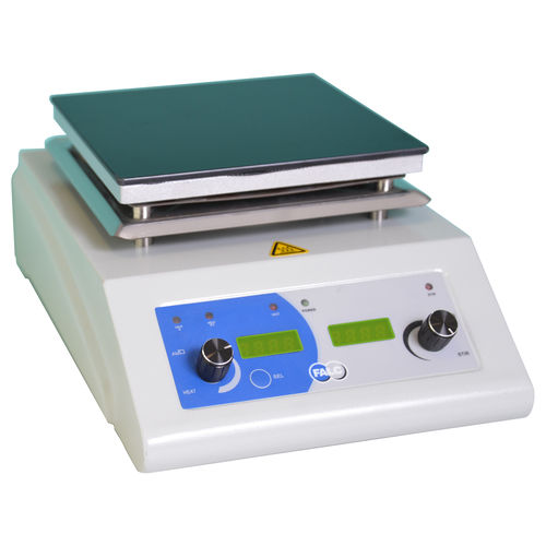 Agitador de laboratorio magnético - F91T - FALC Instruments S.r.l. - de placa caliente / con ajuste de luminosidad / de acero inoxidable
