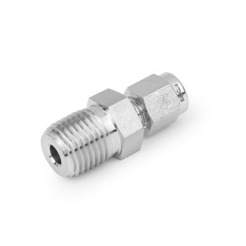 Racor para gas - SS-CM-FL1-NS1 - FITOK GmbH - de rosca / de acero inoxidable / macho