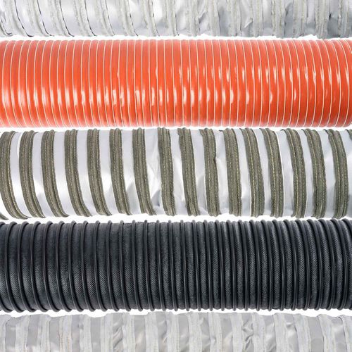 Manguera para gases de escape - AG series - Fumex - de acero / de silicona / de fibra de vidrio