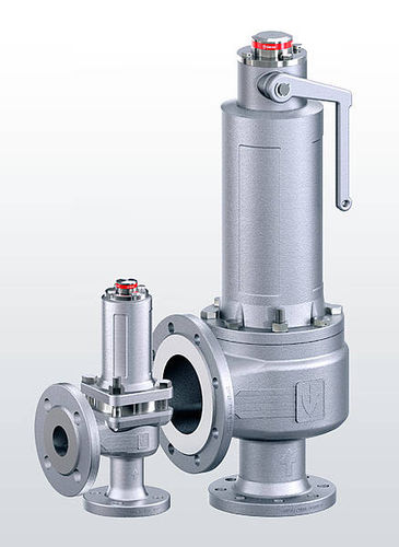 Válvula de seguridad para vapor - 455 series - Goetze KG - para depósito / para caldera / con brida