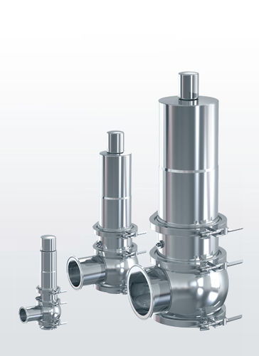 Válvula de seguridad para gas - Hygienic 4000 series - Goetze KG - neumático / de membrana