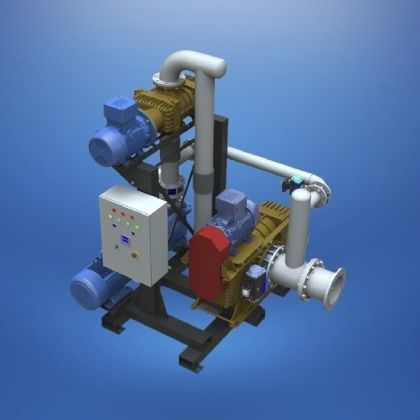 Sobrepresor de vacío de aire - Gücüm Pompa Makina Sanayi Tic. A.S. - de 2 etapas