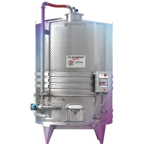 Depósito de vinificación - SELECOMPACT - DELLA TOFFOLA GROUP - para vino / cilíndrico / para la industria