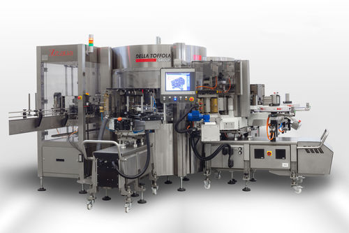 Máquina de etiquetado controlada por PLC - DELLA TOFFOLA GROUP - para la industria alimentaria y de la bebida / rotativa