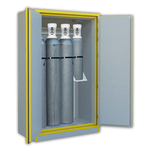 Armario para botellas de gas - 7635BG - Ecosafe S.A. - de seguridad / de suelo / con puertas dobles