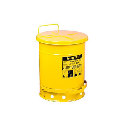 Cubo de basura de acero - 09101 - Ecosafe S.A. - para residuos líquidos / con tapa / de pedal