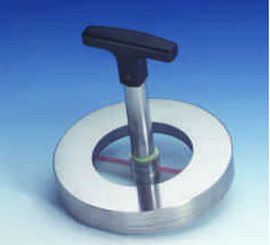 Ventanilla de observación de acero inoxidable - Type 73.SW - Herberts Industrieglas GmbH & Co. KG - con limpiaparabrisas