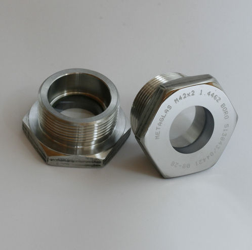 Ventanilla de observación de cabeza hexagonal - 61.NPT - Herberts Industrieglas GmbH & Co. KG - roscada