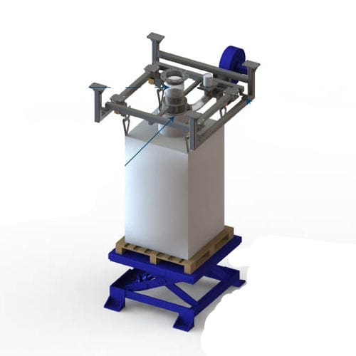Estación de vaciado de big-bag con dispositivo de elevación - FlowMatic® 05 - Palamatic Process - de polvo / para la industria agroalimentaria