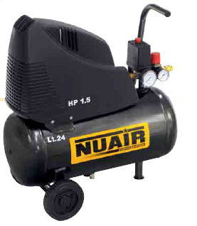 Compresor de pistón - OL195/24 - NUAir compressors - de aire / con motor eléctrico / con ruedas