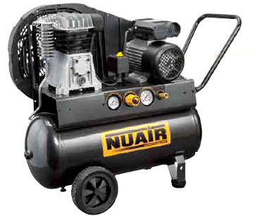 Compresor de pistón - B2800B/2M/50 TECH - NUAir compressors - de aire / con motor eléctrico / con ruedas