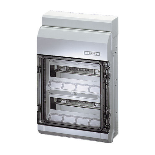 Caja eléctrica en riel DIN - KV 9224 - Hensel - de poliestireno / para disyuntores