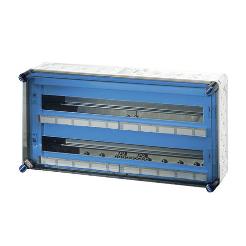 Caja eléctrica en riel DIN - MI 1456 - Hensel - de policarbonato / para disyuntores / con puerta transparente