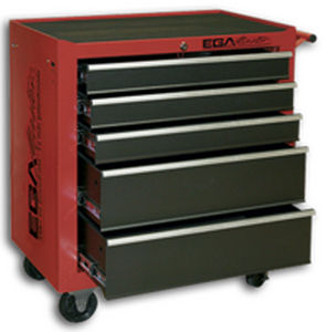 Armario de almacenamiento - 51024 - Ega Master - con ruedas / con 5 cajones / de metal