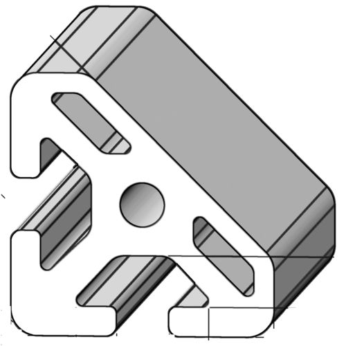 Perfil de aluminio - PRO404045 - Alváris Profile Systems GmbH - triangular / 45° / para la industria