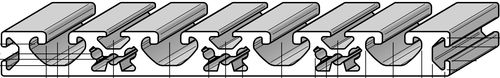Perfil de aluminio - PRO16016 - Alváris Profile Systems GmbH - ranurado / de botón / rectangular