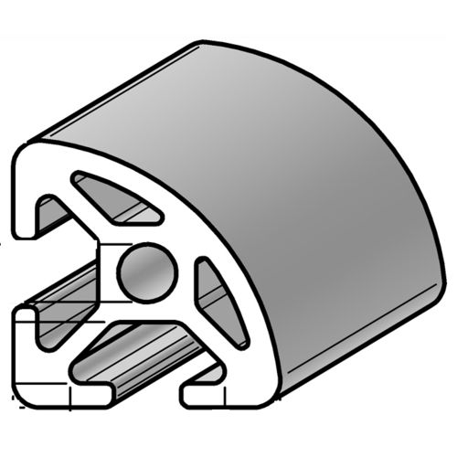 Perfil de aluminio - PRO5.R2090 - Alváris Profile Systems GmbH - redondo / triangular / para la industria