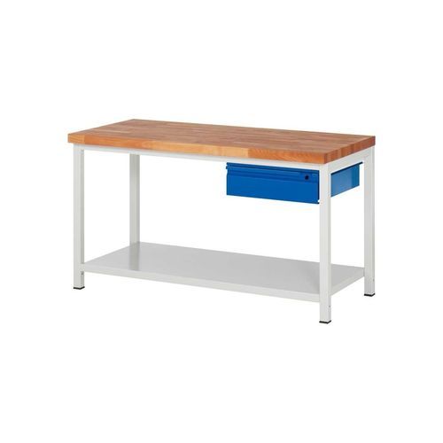 Banco de trabajo de haya - BASIC-7 - BeeWaTec AG - para ensamblaje / para taller / con cajones