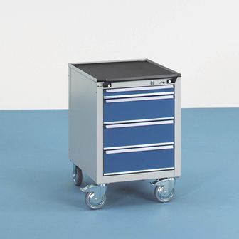 Banco de trabajo de metal - Otto Kind GmbH & Co. KG - móvil / con cajones