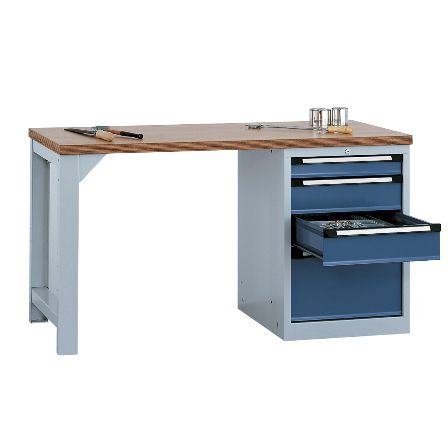 Banco de trabajo de madera - Otto Kind GmbH & Co. KG - con cajones / para cargas pesadas