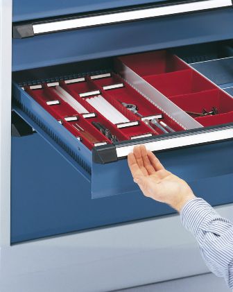 Armario de almacenamiento - Otto Kind GmbH & Co. KG - de suelo / con cajones / para estación de trabajo