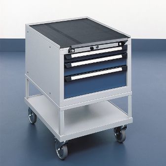 Carro puesto de trabajo - Otto Kind GmbH & Co. KG - de montaje / con ruedas giratorias