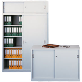 Armario de oficina - Otto Kind GmbH & Co. KG - de suelo / con estantes / de puertas correderas