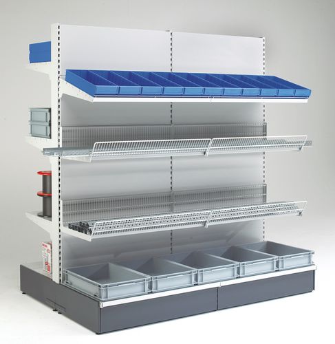 Sistema de estanterías comercial - flex - Otto Kind GmbH & Co. KG - cantilever / para carga ligera / para cajas