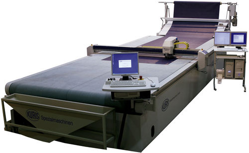 Máquina de corte de cuchilla - CUTTER 3001 C - KURIS Spezialmaschinen - de tejido / CNC