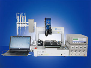 Sistema de llenado automático - JET SPOTTER® - Musashi Engineering, Inc. - de botes / para equipamiento médico / multicabezal