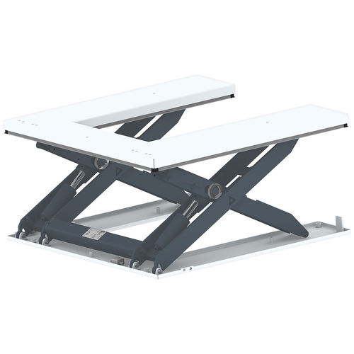 Mesa elevadora con tablero en U - xFFT series - Ventzki Handling Systems - de tijera / electrohidráulico / estacionaria