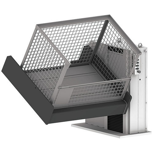 Aparato de levantamiento y volteo hidráulico - HNE series - Ventzki Handling Systems - eléctrico / para contenedores / para palés