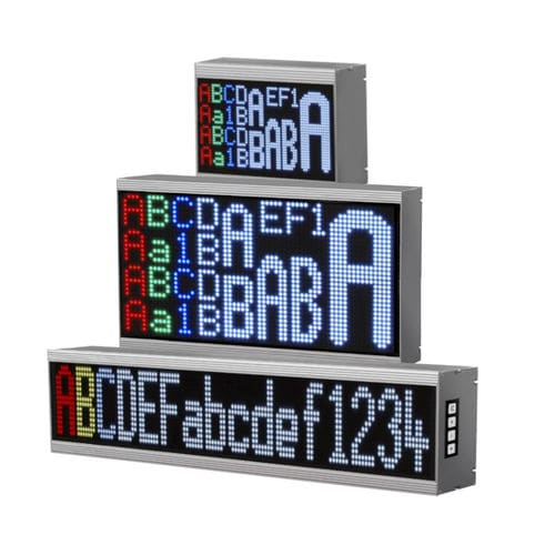 Visualizador LED - VISUAL ELECTRONIC GmbH - alfanumérico / de información / de gran formato